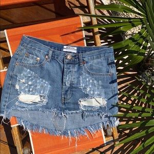 One teaspoon jean skirt